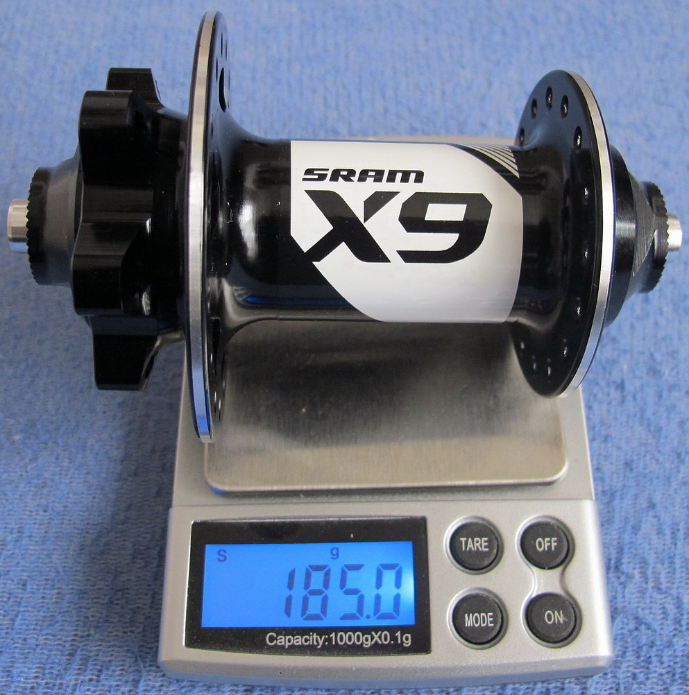 Sram x-9 front disc hub small sharp